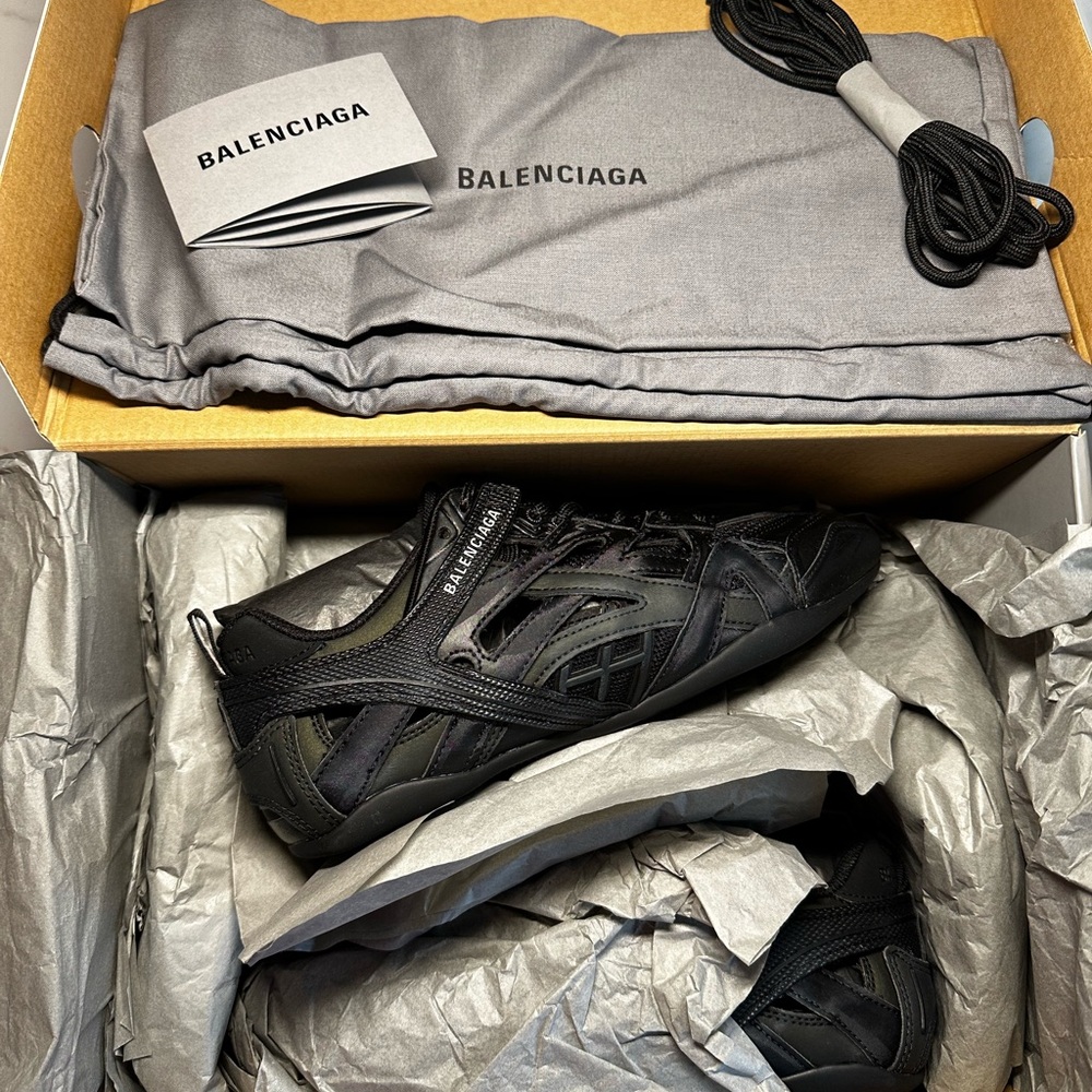 Balenciaga Dark Sneakers with Accessories